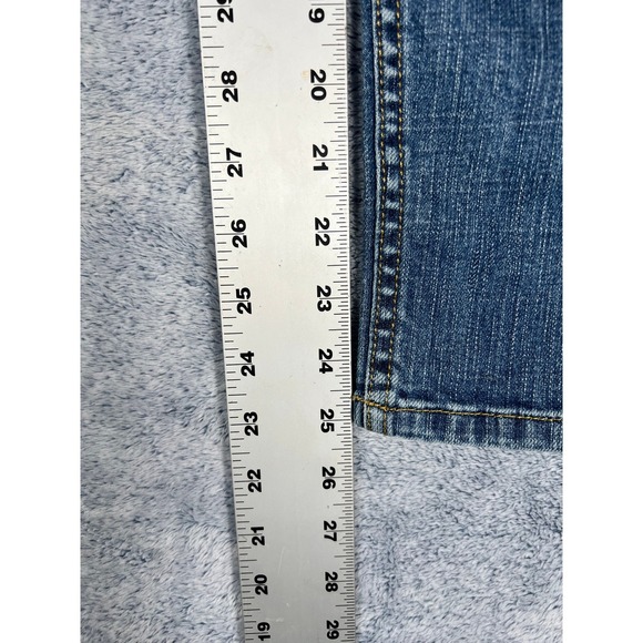 Simply Vera Vera Wang Womens Straight Leg Jeans Medium Wash Distressed Size 6 - Picture 11 of 16